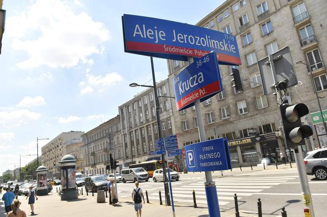 Ulica Krucza w Warszawie zostanie zwężona