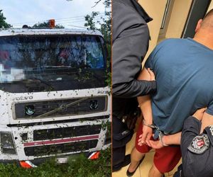 Szef firmy transportowej wylądował w rowie
