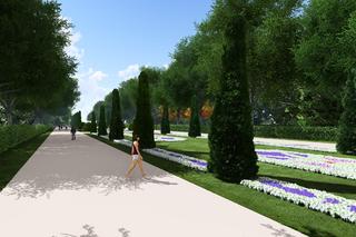 Wizualizacja parku Planty w Białymstoku po przebudowie