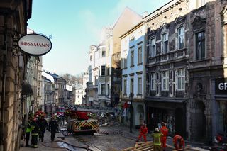 Zawalona kamienica w Cieszynie. Trwają oględziny