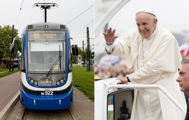 W Krakowie papież Franciszek podróżował tramwajem. Bydgoska Pesa jeździ do dziś 