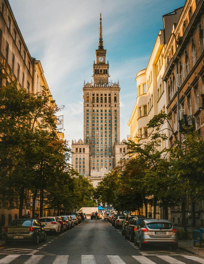 Widok na Pałac Kultury i Nauki 