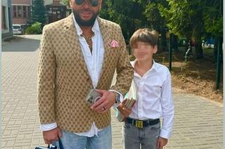 Krzysztof Rutkowski na rozpoczęciu roku szkolnego swojego syna