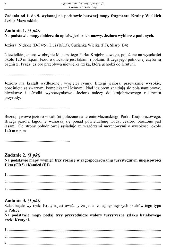 Geografia rozszerzona 2