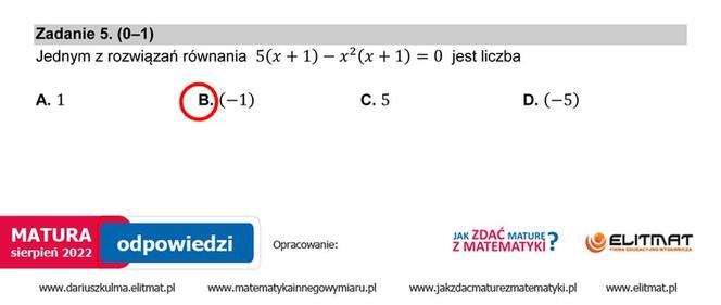Matura 2022: matematyka, poprawka. Arkusz PDF	