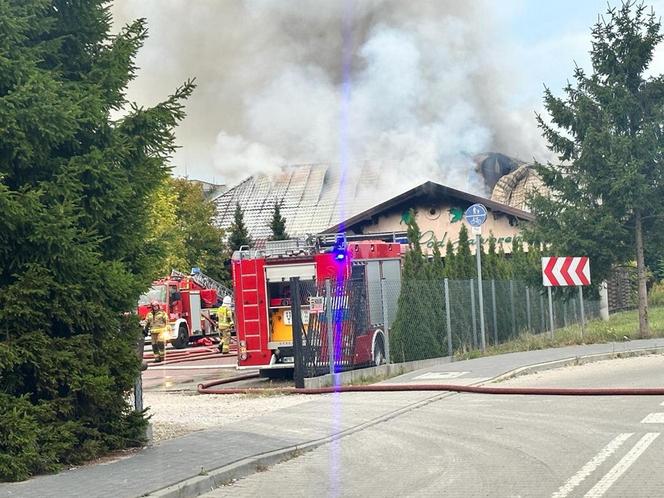 Pożar sali weselnej w Pruszkowie