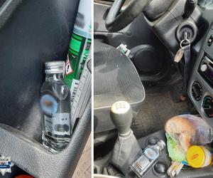 Pijany kierowca za kółkiem, miał przy sobie dwie butelki wódki. „Alkoholem popijał drugie śniadanie”