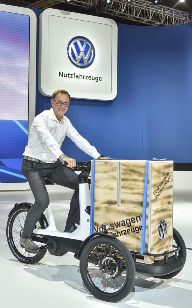 Elektryczny dostawczy rower Volkswagena - Cargo e-Bike