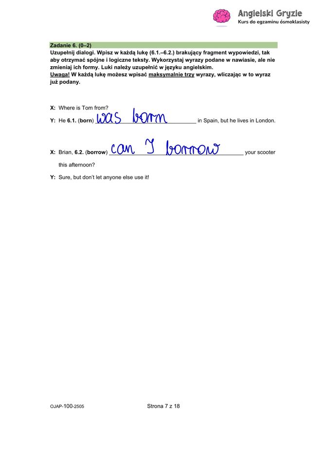 Egzamin ósmoklasisty język angielski 2025: ODPOWIEDZI i ARKUSZE CKE [15.05.2025]