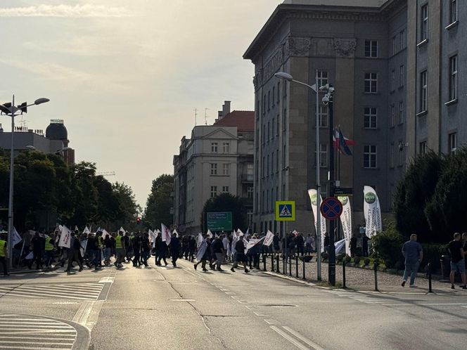 Paraliż w Katowicach. Rozpoczął się protest górników i hutników. "Stal się hartuje, a rząd ją rujnuje"