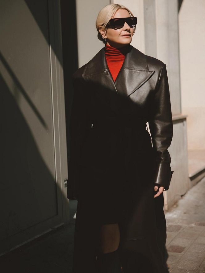 Małgorzata Kożuchowska jak z Matrixa. Mówi, co skrywa pod płaszczem