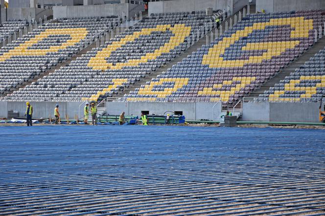 Budowa stadionu w Szczecinie - sierpień 2020