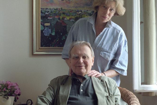 Czesław Miłosz z drugą żoną Carol Thigpen. fot. D. Węgiel/FOTO­NOVA/EN
