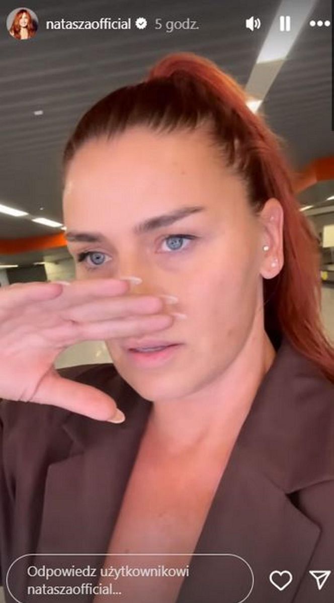 Natasza Urbańska zemdlała w samolocie