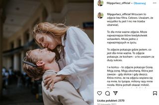 Tak kocha Filip Gurłacz. Moja żona KAŻDEGO DNIA zakłada zbroję i nie poddaje się. Toczy bitwy o mnie!