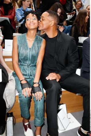 Willow i Will Smith na pokazie Chanel