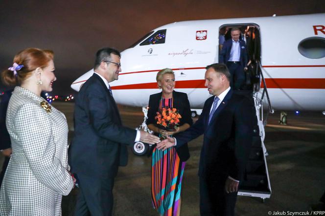 Andrzej Duda i Agata Duda w USA