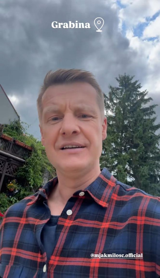 M jak miłość. Paweł (Rafał Mroczek) na planie