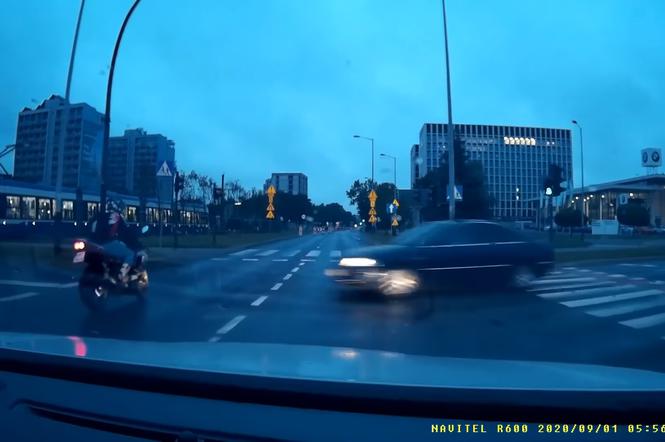 Wypadek z udziałek motocyklisty Kraków