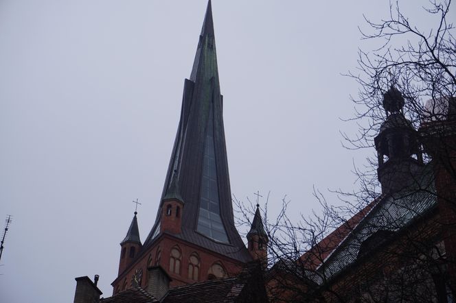 Bazylika Archikatedralna w Szczecinie w czasie remontu