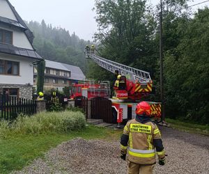 Potężny opad deszczu w Tatrach. Biały Dunajec przekroczył stan ostrzegawczy