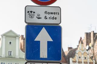 Nowe znaki  flowers & ride na pl. Solnym we Wrocławiu