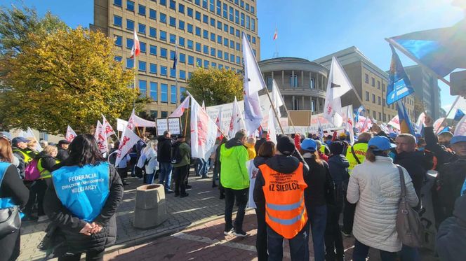 Protest kolejarzy Warszawa 15.10.2025