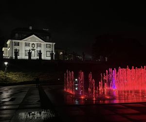 Inauguracyjny pokaz rzeszowskiej fontanny multimedialnej 
