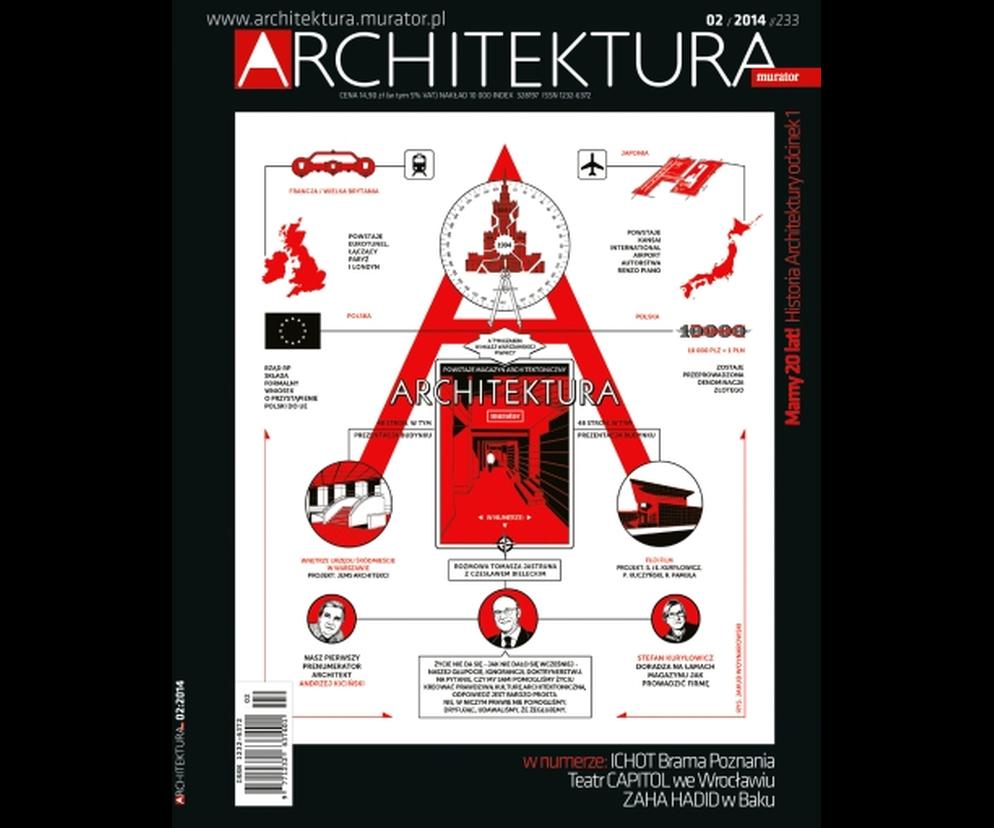 Okładka Miesięcznik Architektura 02/2014