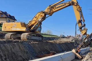 Naprawa osuwiska w Kasinie Wielkiej