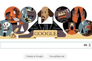 Google Doodle - świętujemy twórczość Williama Szekspira