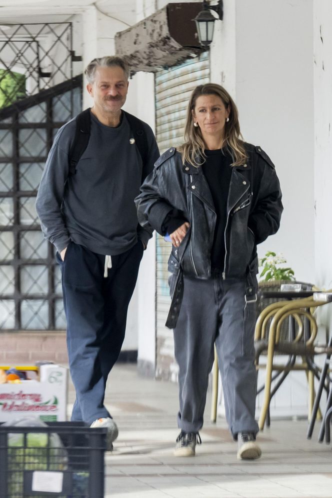 Grzegorz Damięcki i Magdalena Schejbal na spacerze