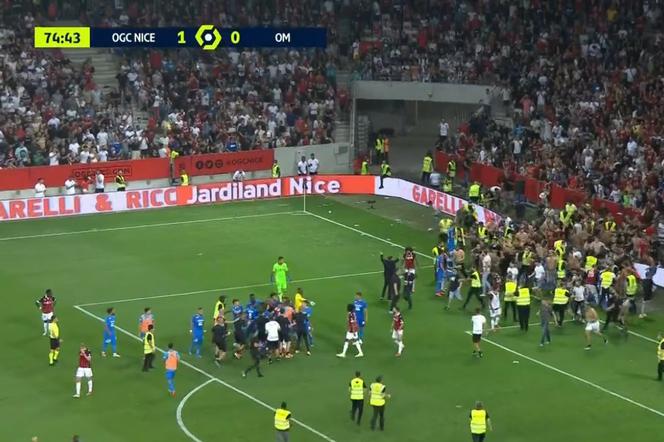 SKANDAL w meczu Nice - Olympique Marsylia!