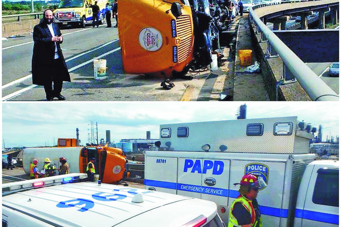 Dramat w drodze do parku