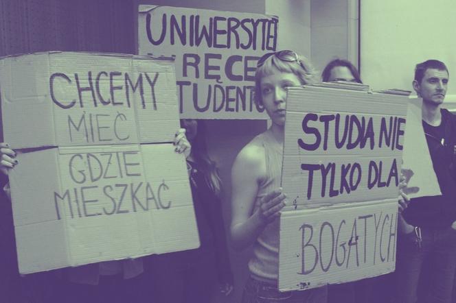 Studenci UAM będą protestować. Poszło o ceny w akademikach