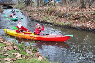 Mikołajkowy spływ wzdłuż Kłodawki