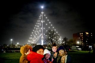 Holandia. Zapalili największą choinkę świata. Ma prawie 370 metrów! 