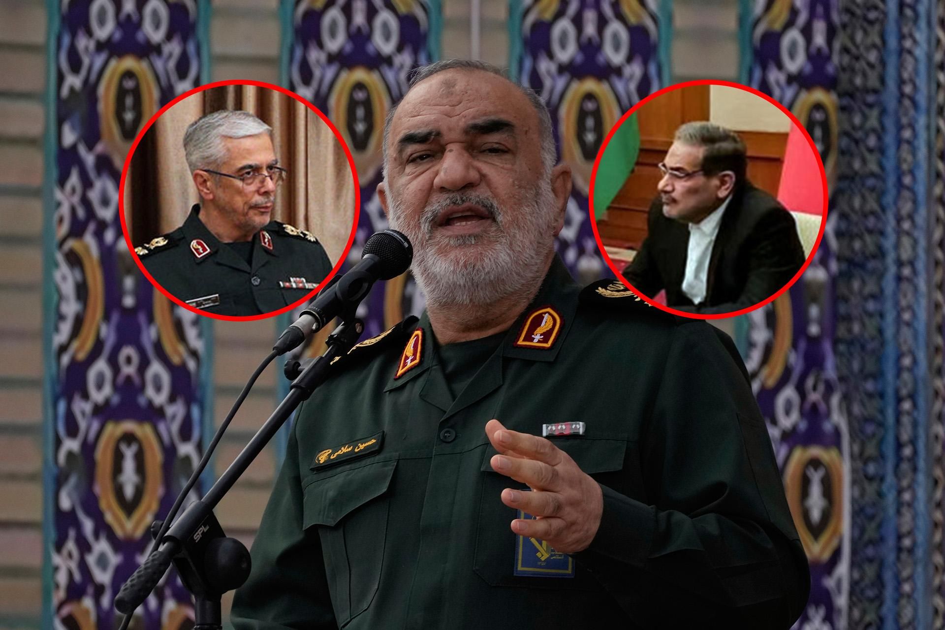 Hossein Salami, Ali Shamkhani i Mohammad Bagheri