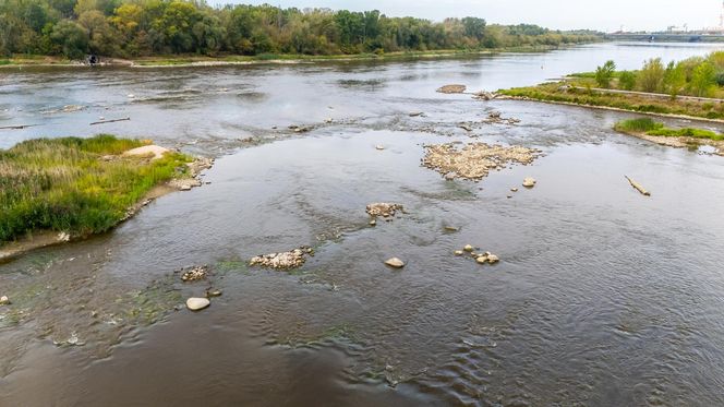 Wisła w Warszawie 27 sierpnia 2025 rano