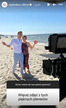 M jak miłość na panie. Aneta (Ilona Janyst), Olek (Maurycy Popiel)