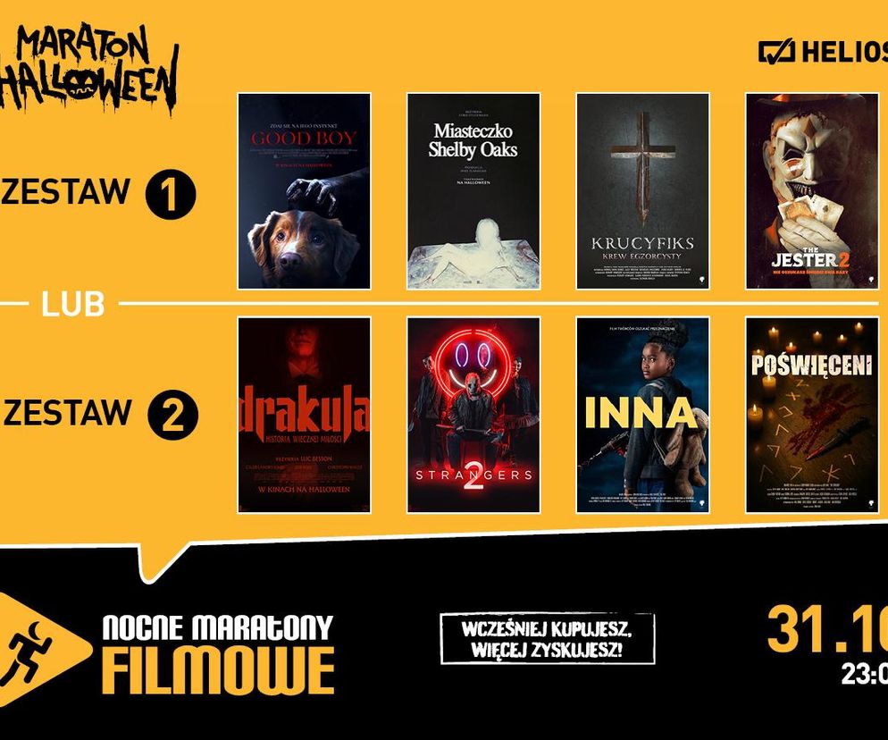 Siedlecki Helios zaprasza w Halloween na dwa Nocne Maratony Filmów Grozy!