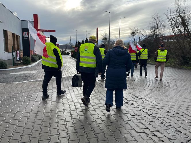 Protest rolników w Kołbaskowie