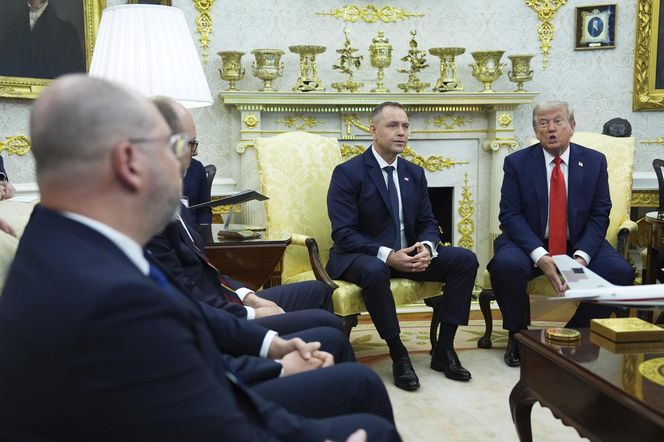 Konferencja Nawrockiego i Trumpa przed rozmowami w Białym Domu