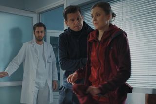 	M jak miłość odc. 1857. Natalka (Dominika Suchecka), Adam Karski (Patryk Szwichtenberg) 