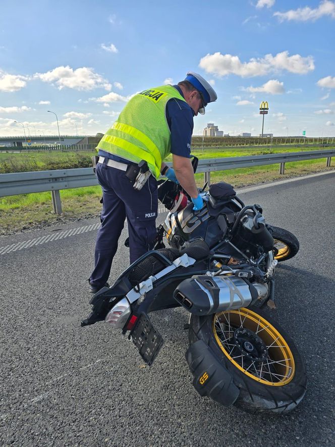 Tragiczny wypadek na S5 koło Leszna. Nie żyje motocyklista