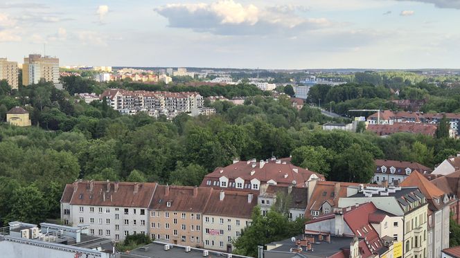 Olsztyn z lotu ptaka. Tak wygląda miasto z wieży ratuszowej