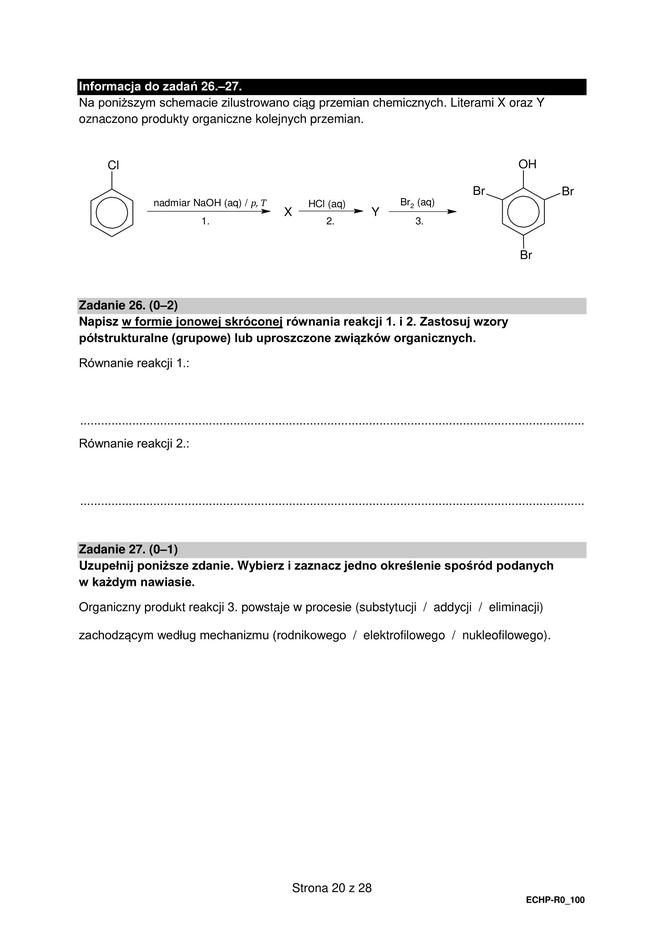 Matura 2023: chemia formuła 2015