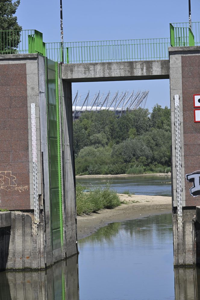 Niski stan wody w Wiśle