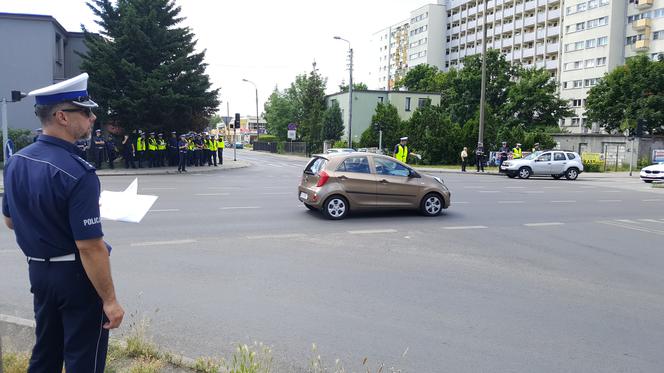 Funkcjonariusze rywalizujący w konkursie "Policjant Ruchu Drogowego 2017"