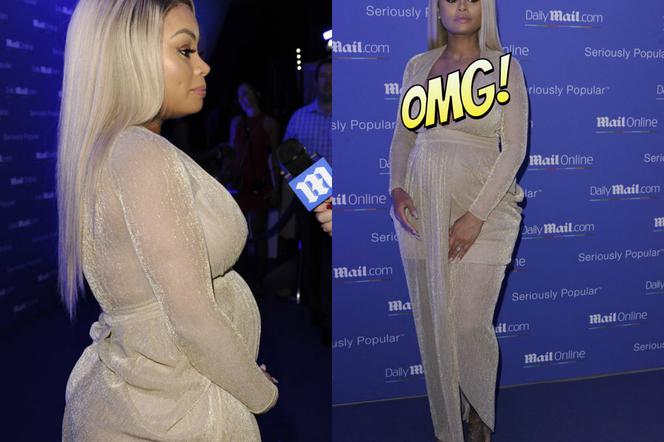 Blac Chyna w ciąży, z wielkim dekoltem